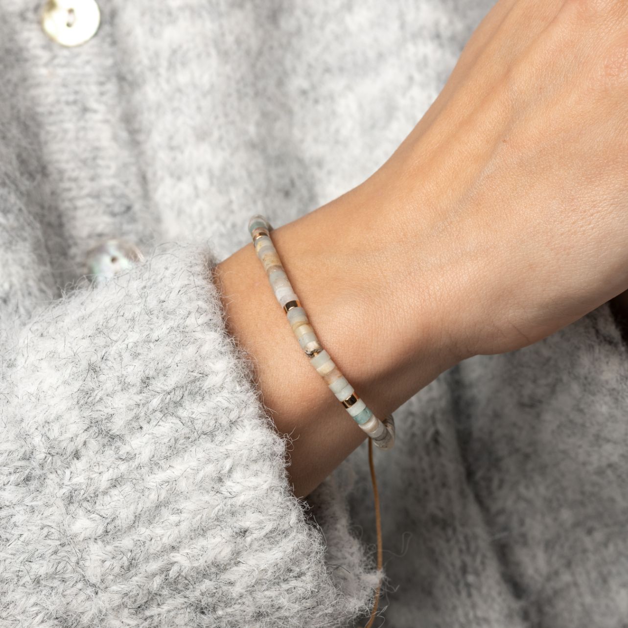 Amazonit Armband - Balance - Verstellbar