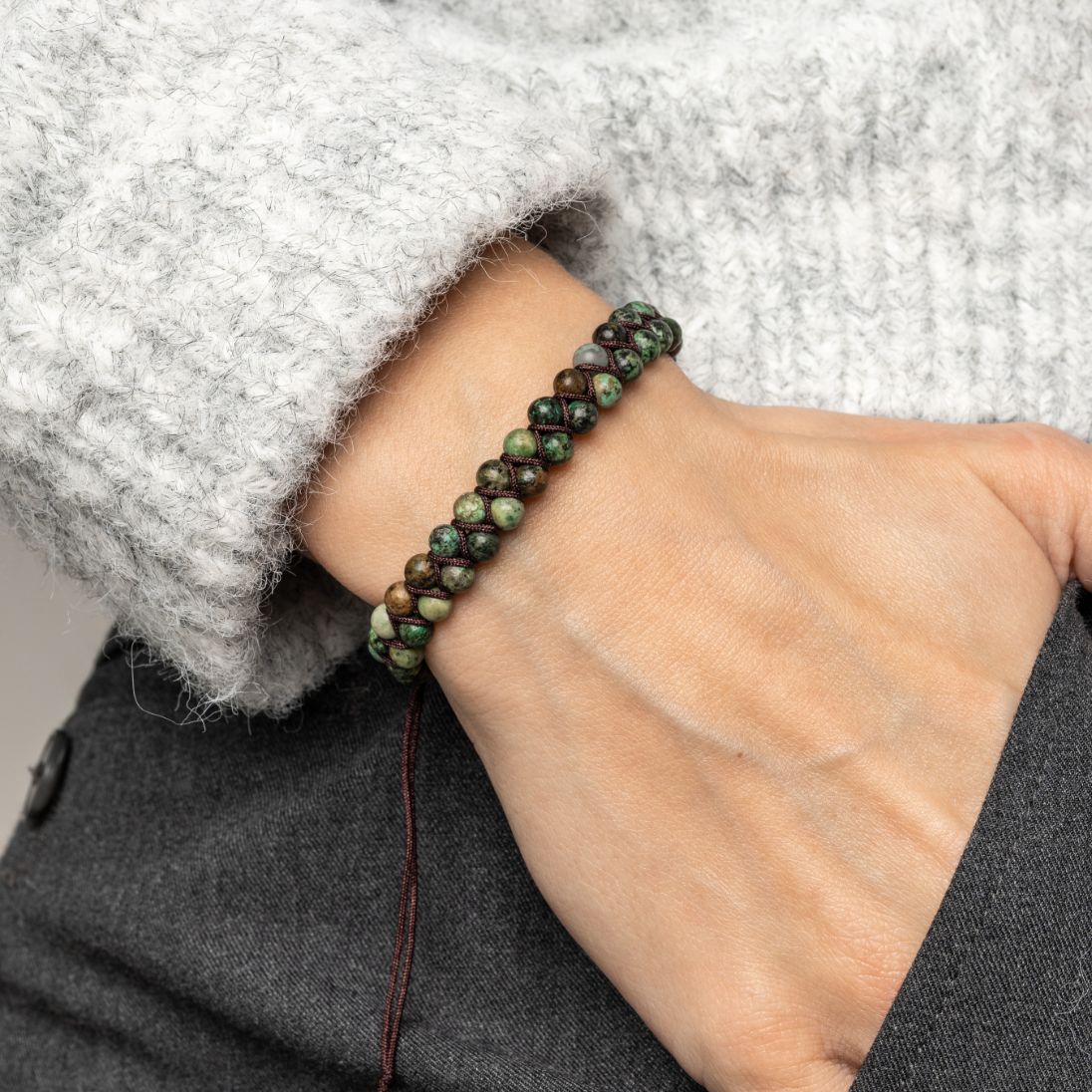 Turkis Armband - Doppelt gereiht - Verstellbar