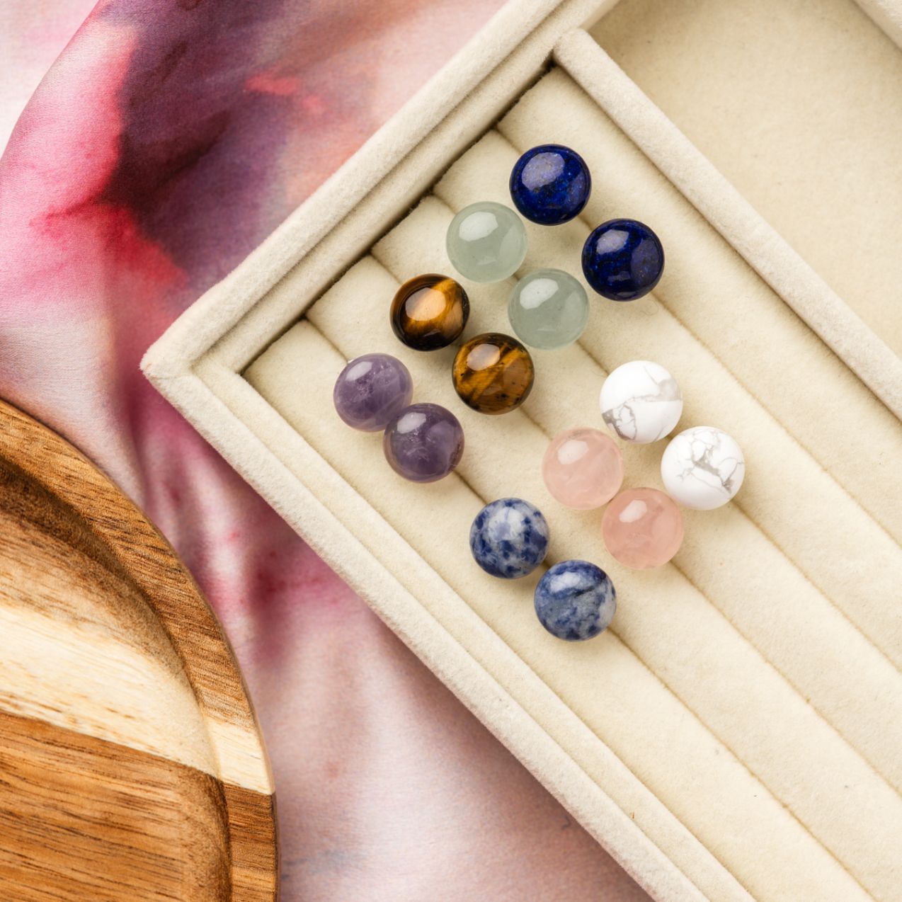 Amethyst Ohrstecker - Edelsteinohrringe - Ohrstecker - Kraft