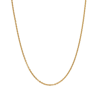 Edelstahlhalskette - Edelstahlhalskette - Goldfarben - 55 cm