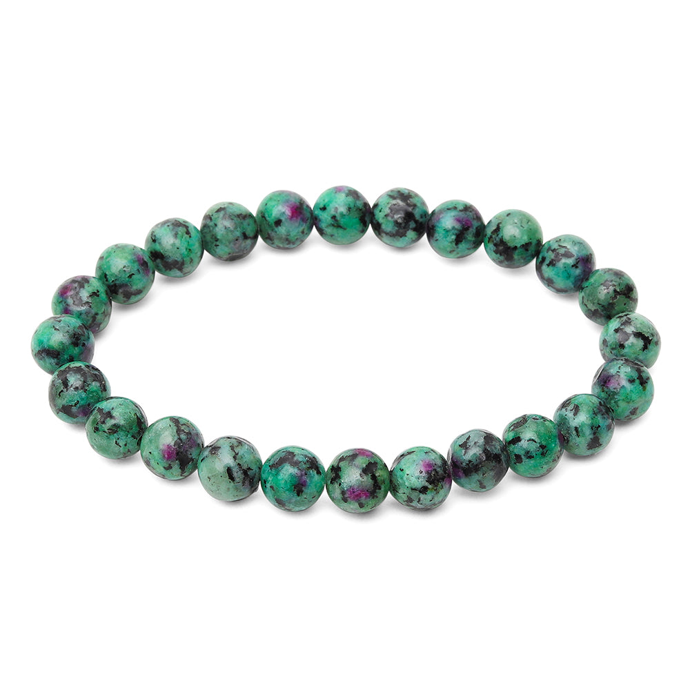 Premium Pure - Rubin in Zoisit - Balance Armband (Epidot)