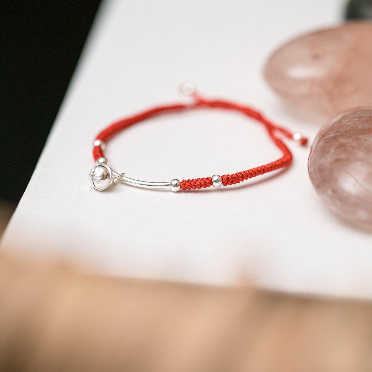 Tibetaanse Geluksarmband - Zilveren Geluksbel - 925 Sterling Zilver-Tibetaanse geluksarmband-Zentana