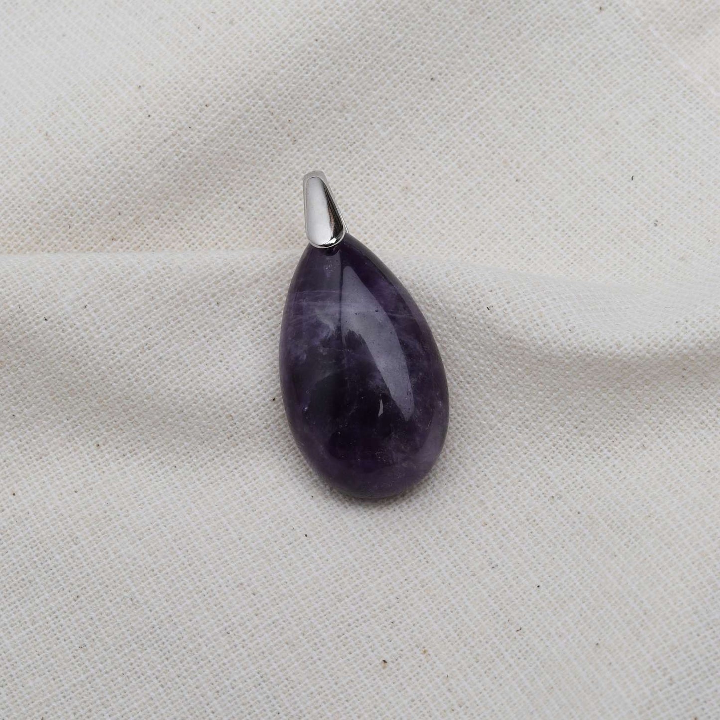 Amethyst-Anhänger – Tropfen – Edelstein-Anhänger – Balance