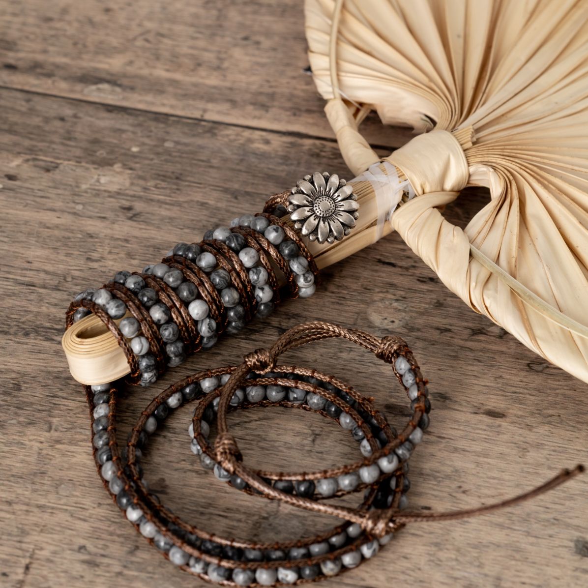 Wickelarmband Balance - Jaspis Edelsteine - Resilienz