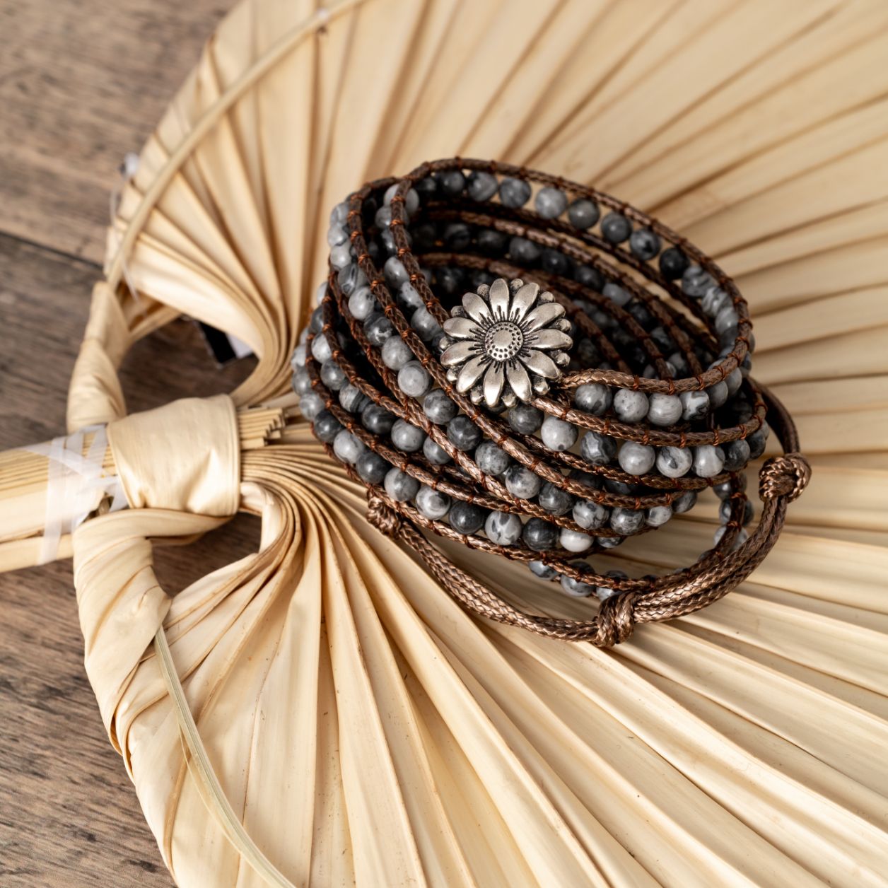 Wickelarmband Balance - Jaspis Edelsteine - Resilienz