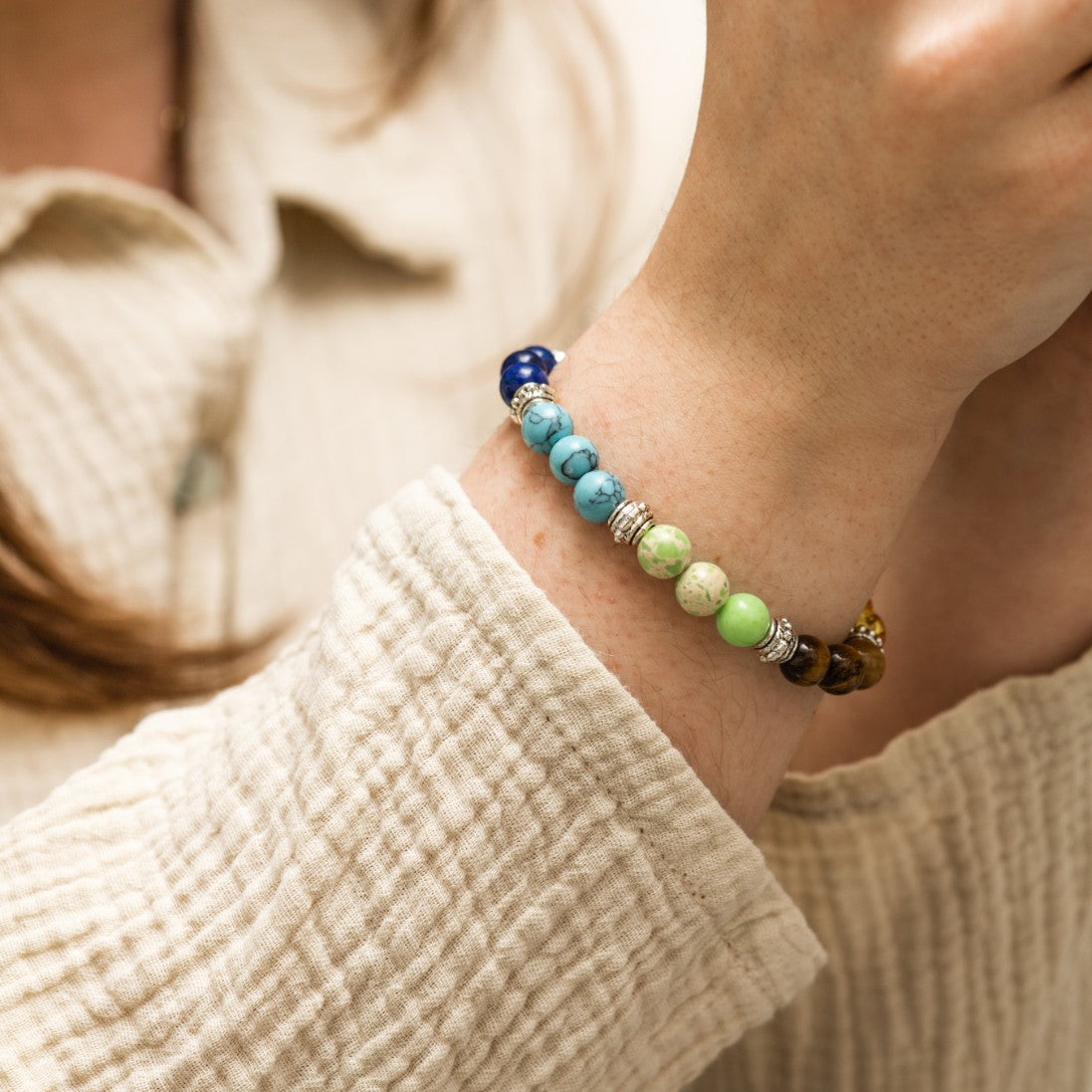 Badu Chakra – 7-Chakra-Edelstein-Armband – Kraft