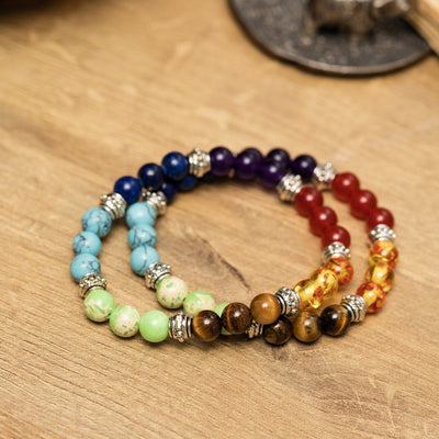 Badu Chakra – 7-Chakra-Edelstein-Armband – Kraft