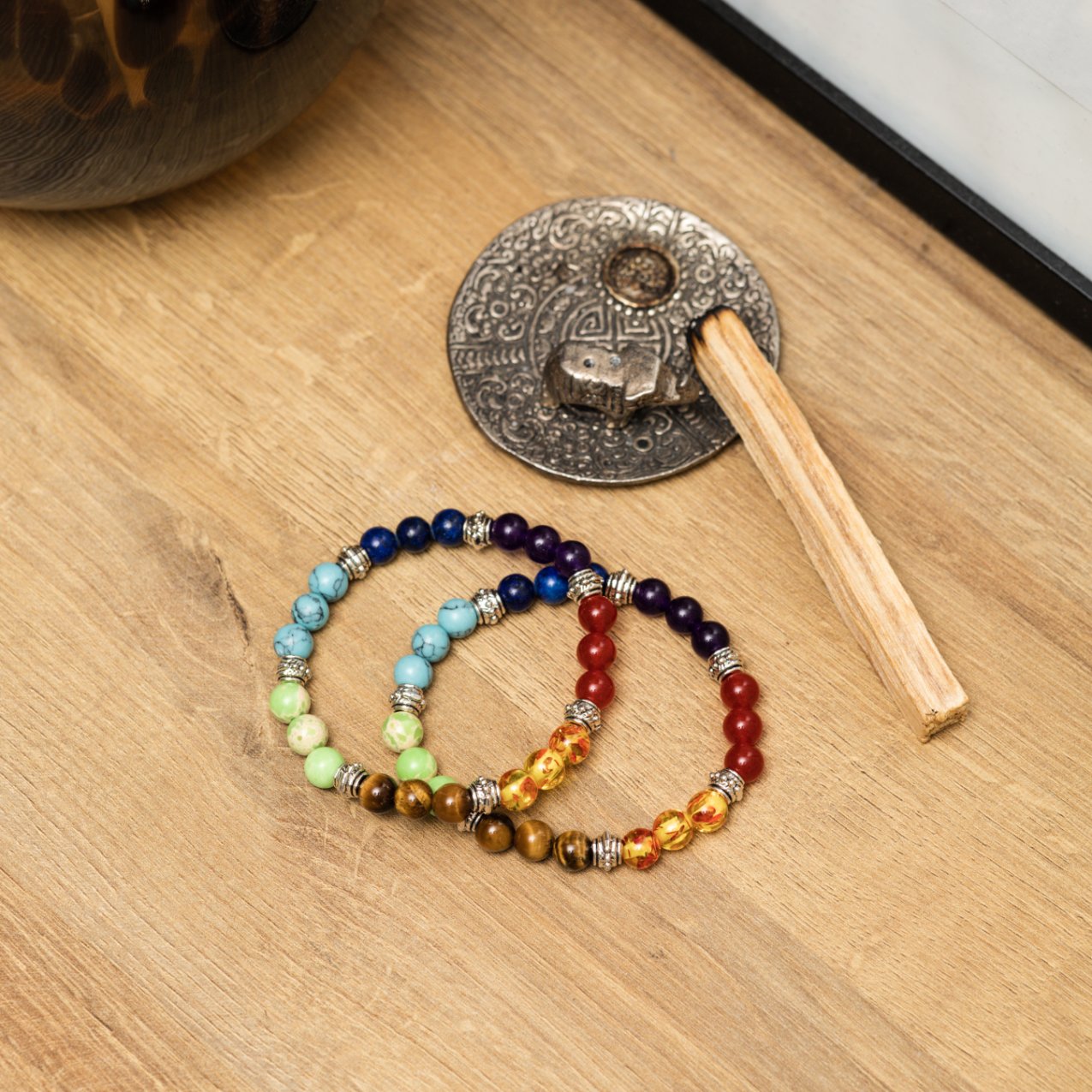 Badu Chakra – 7-Chakra-Edelstein-Armband – Kraft