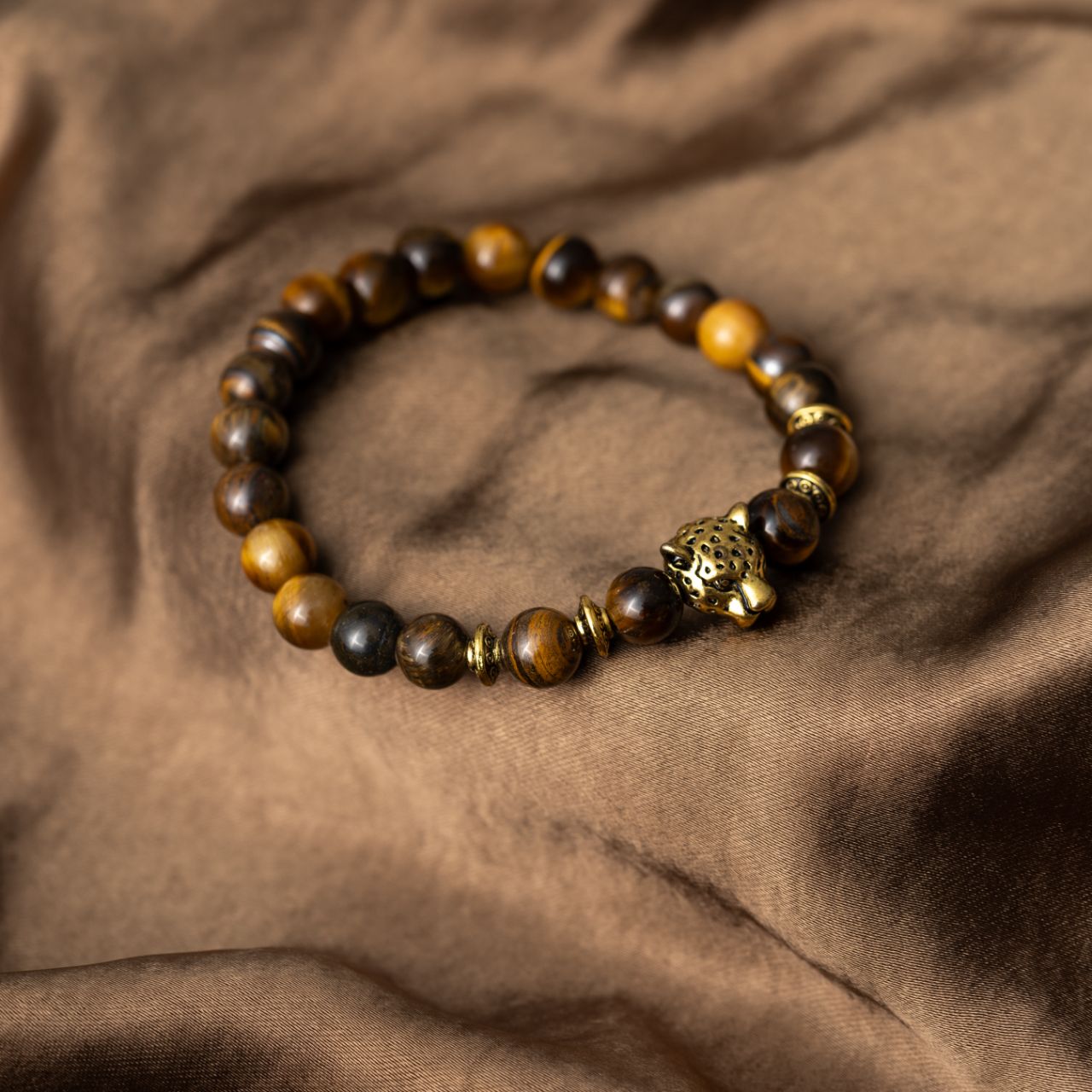 Balance-Armband – Tigerauge – Leopard – Wachsamkeit