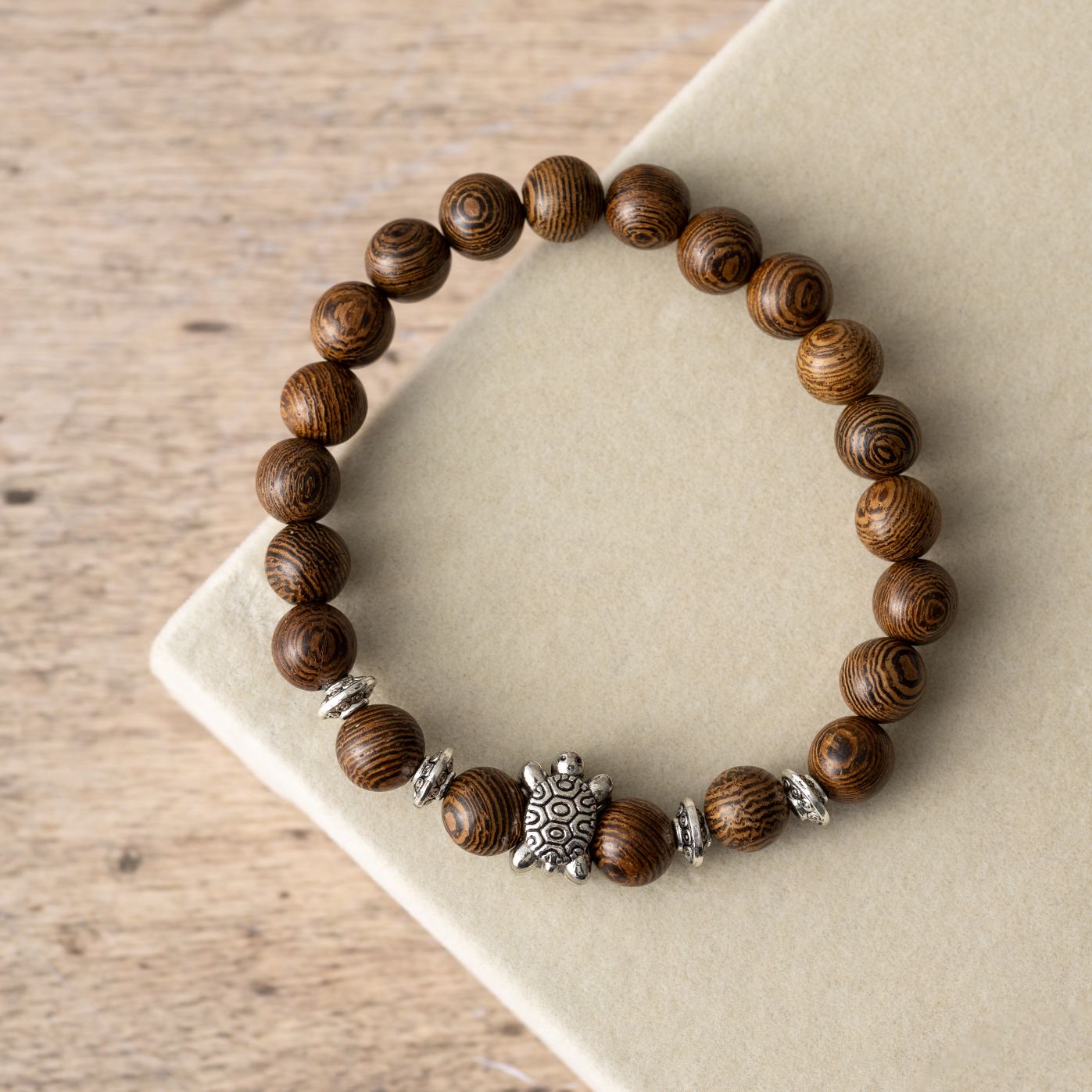 Balance-Armband – Wengeholz – Schildkröte