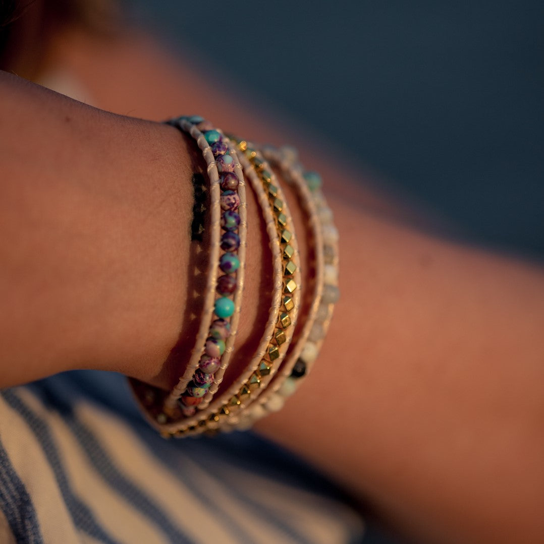 Wickelarmband Balance – Imperialer Jaspis & Amazonit – Harmonie