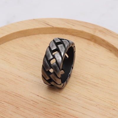 Verbindungsring – Edelstahl verwittert – Kettenring