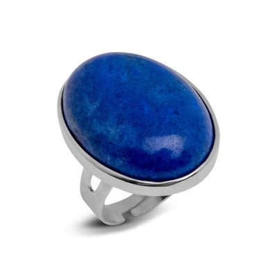 Lapislazuli-Ring – Cabochon-Edelstein – Freundschaft