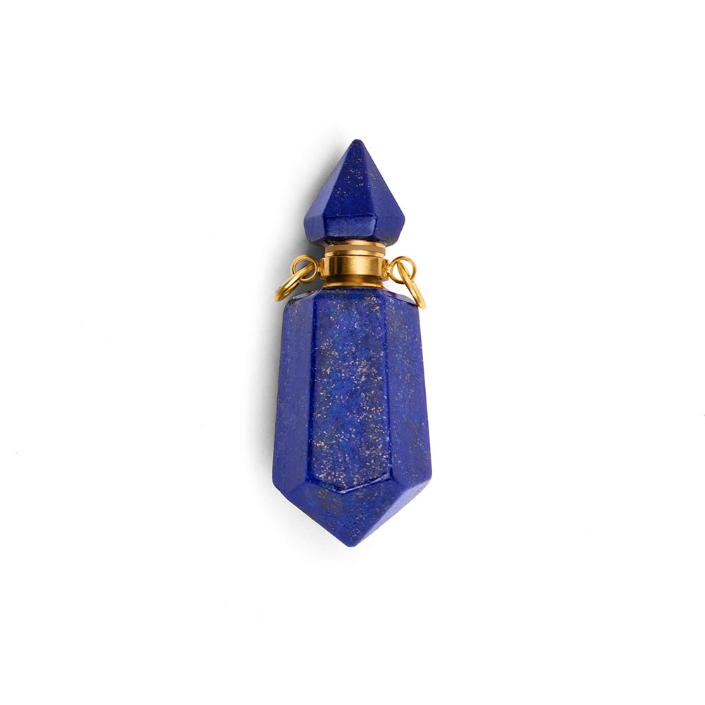 Lapislazuli-Halskettenanhänger – Edelstein-Elixier – Parfüm- und Asche-Anhänger