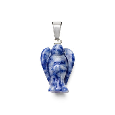 Sodalith-Anhänger – Blauer Schutzengel – Edelstein-Engel – Kreativität