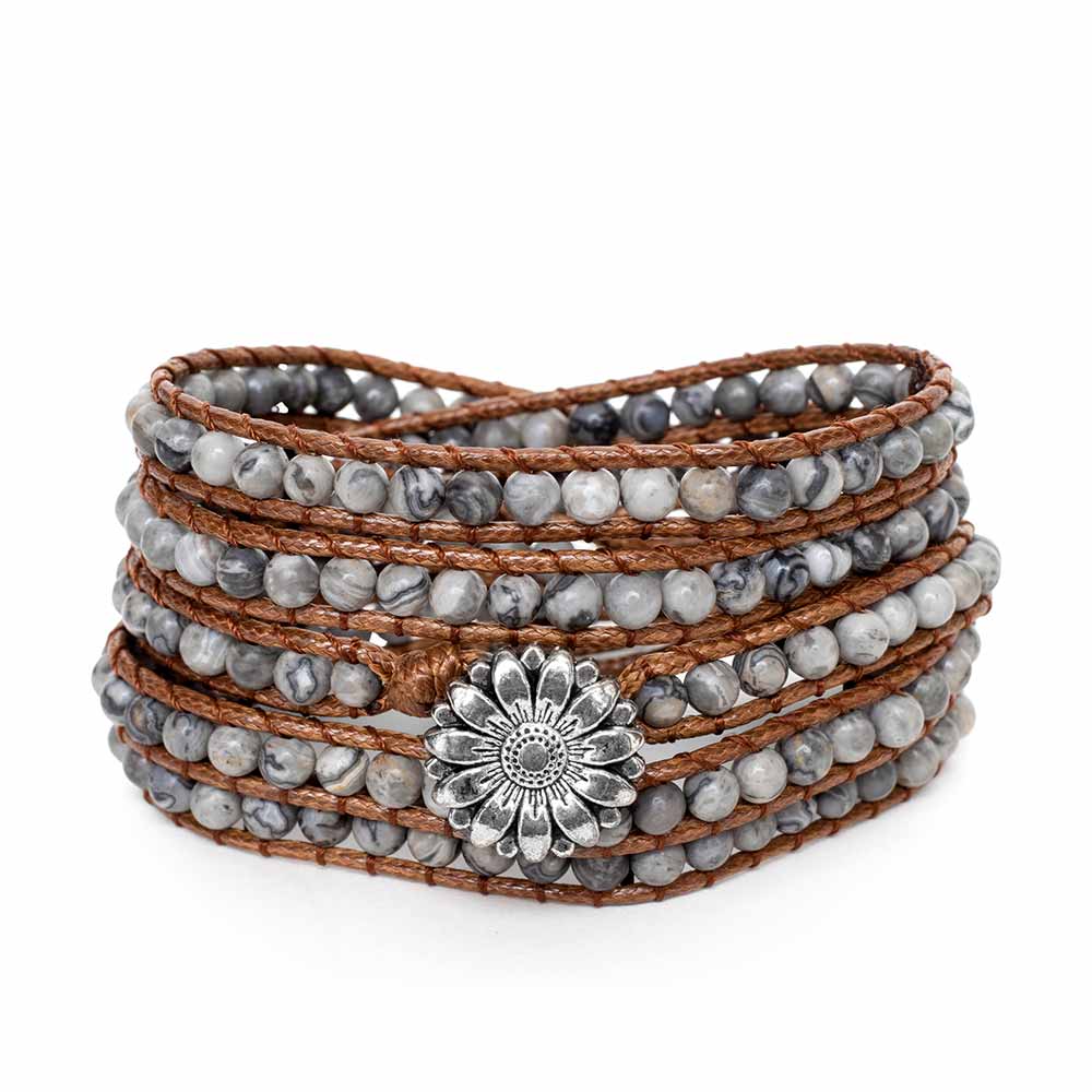 Wickelarmband Balance - Jaspis Edelsteine - Resilienz