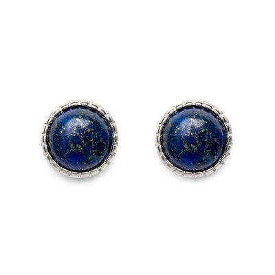 Lapislazuli-Ohrstecker – Ohrstecker – 925er Sterlingsilber – Edelstein-Ohrringe