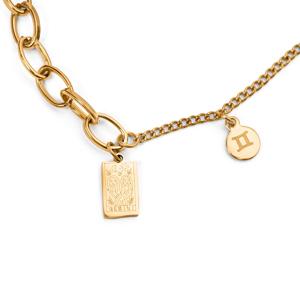 Sternzeichen-Armband Sternzeichen – Edelstahl – 18 Karat vergoldet – Horoskop