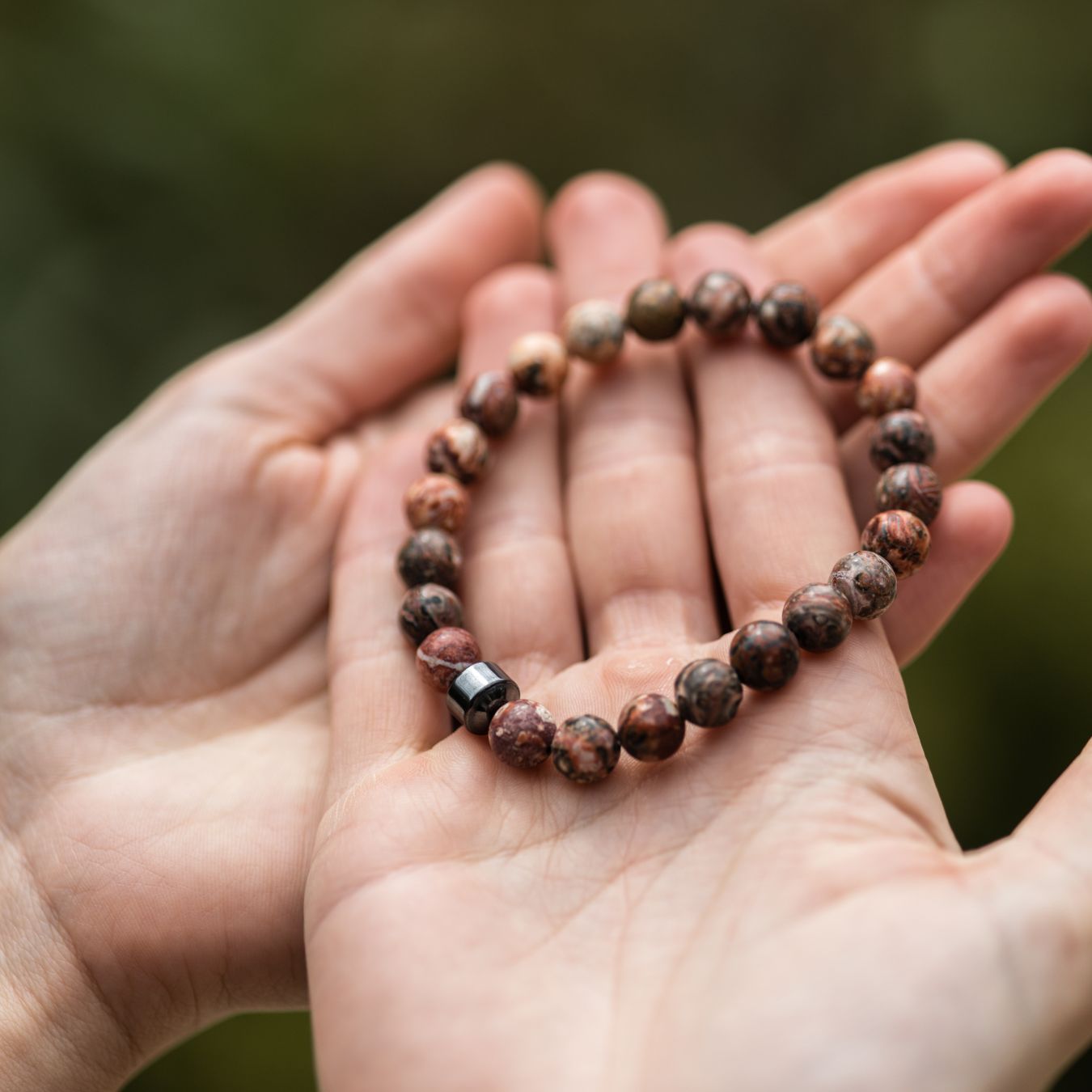 Balance-Armband – Jaspis gefleckt rot – Widerstandsfähigkeit