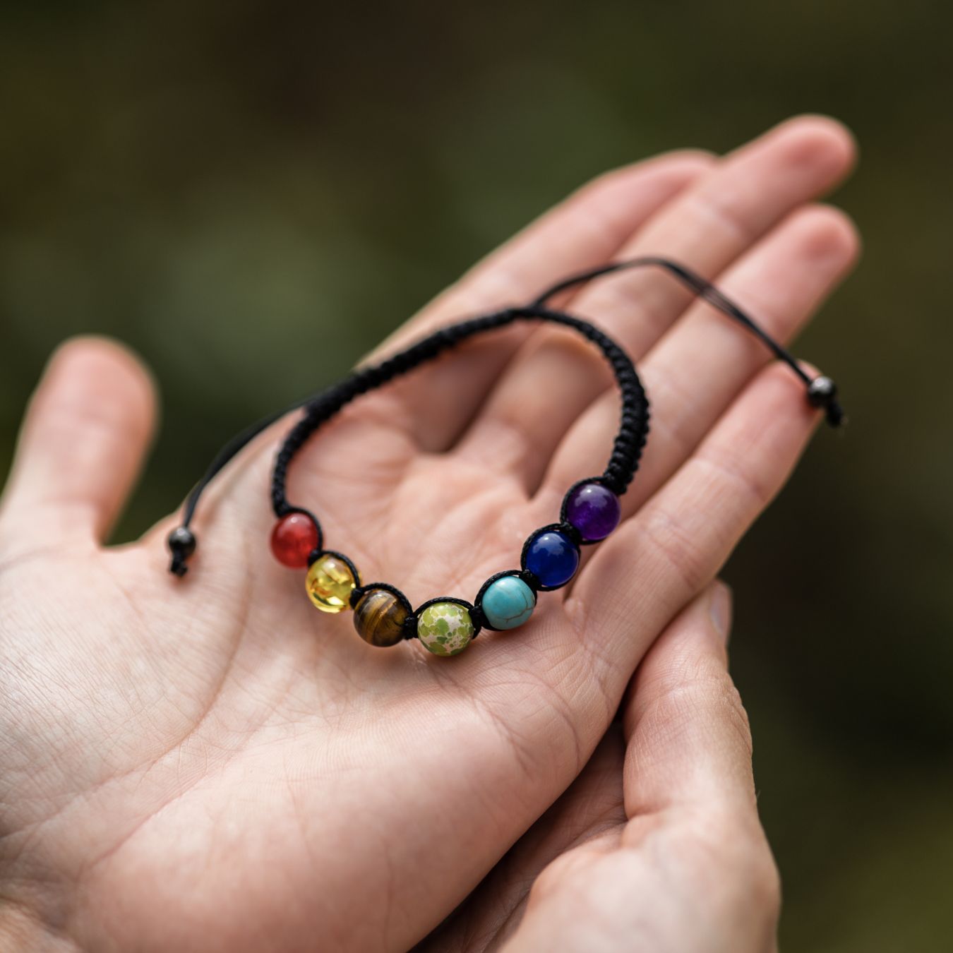 Badu Chakra – Verstellbares Armband – 7 Chakra-Steine