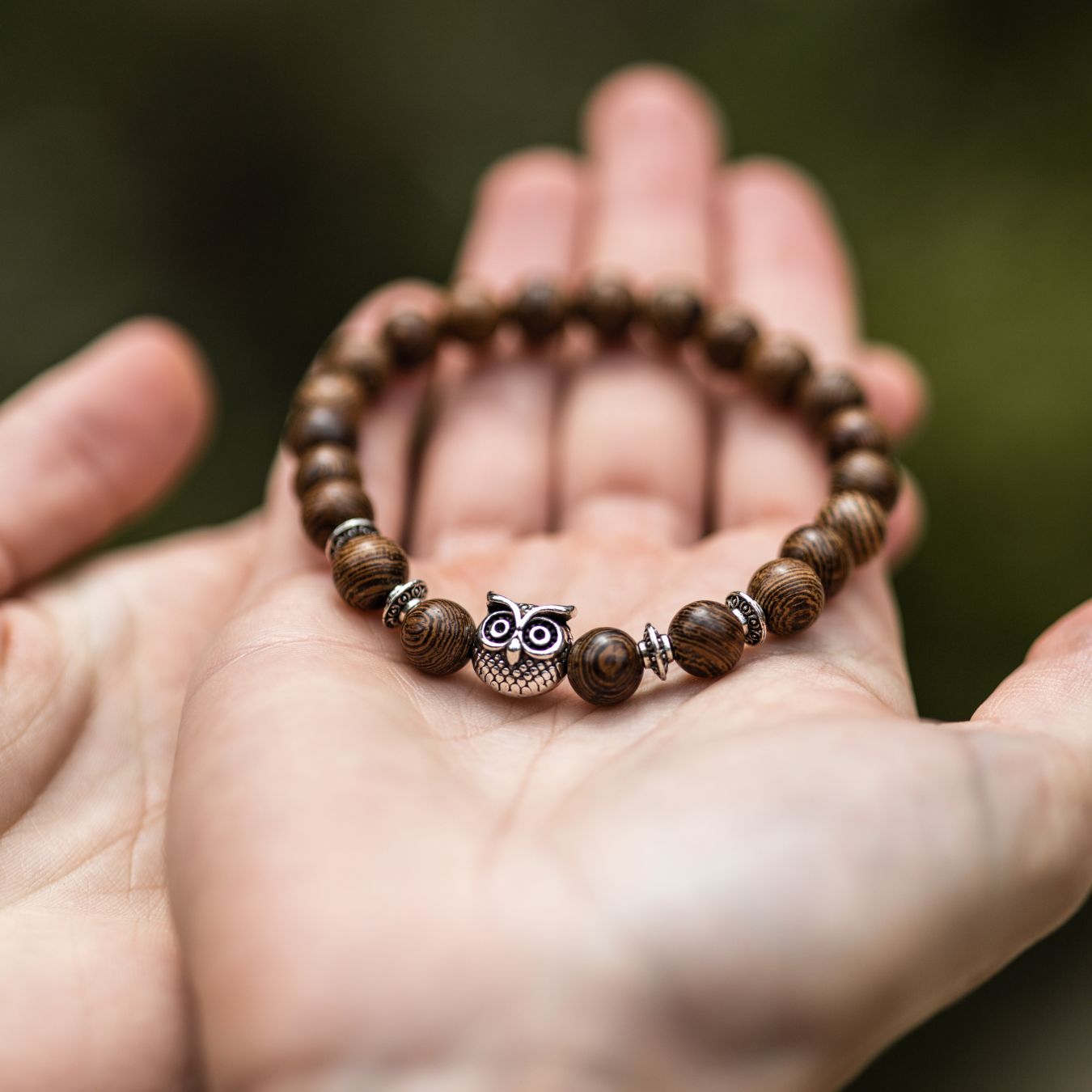 Balance-Armband – Wengeholz – Eule
