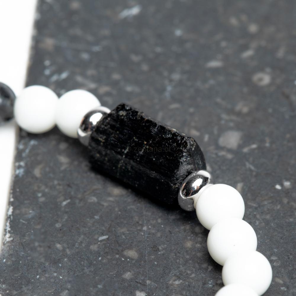 Balans Armband - Chalcedoon & Labradoriet - Ruwe Toermalijn - Creativiteit-Balans armband-Zentana