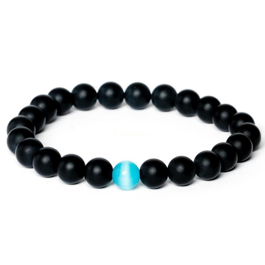 Balans Armband - Frosted Onyx - Focus-Balans armband-17 cm-Zentana