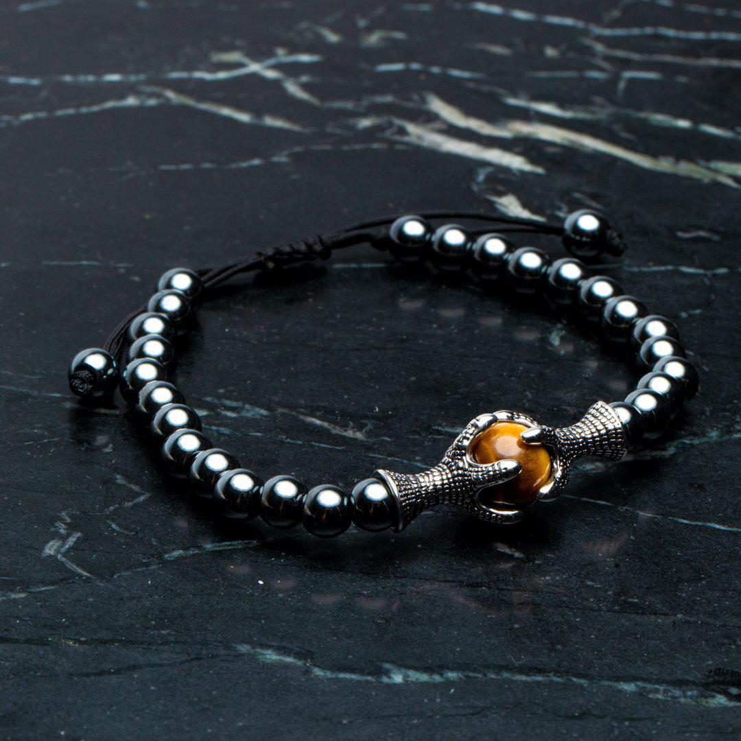 Balans Armband - Hematiet & Tijgeroog - Verstelbaar - Overleven-Balans armband-Zentana