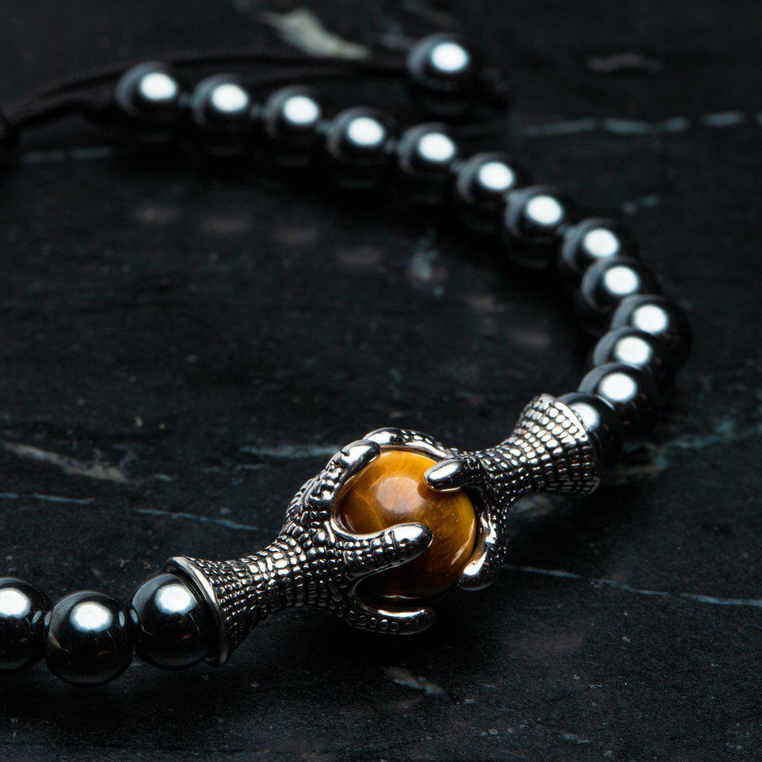 Balans Armband - Hematiet & Tijgeroog - Verstelbaar - Overleven-Balans armband-Zentana