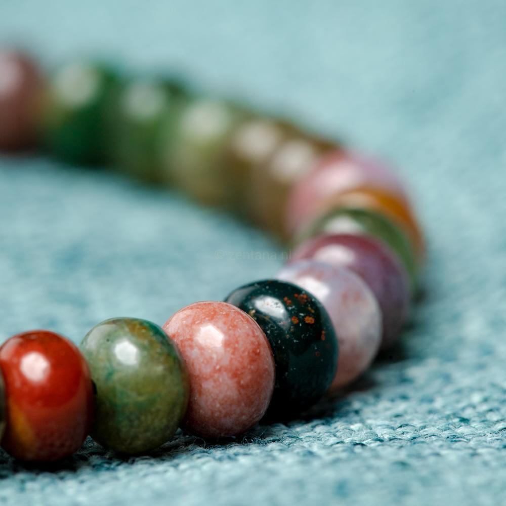 Balans Armband - India Agaat - Verstelbaar - Kalmte-Indian agaat armband-Zentana