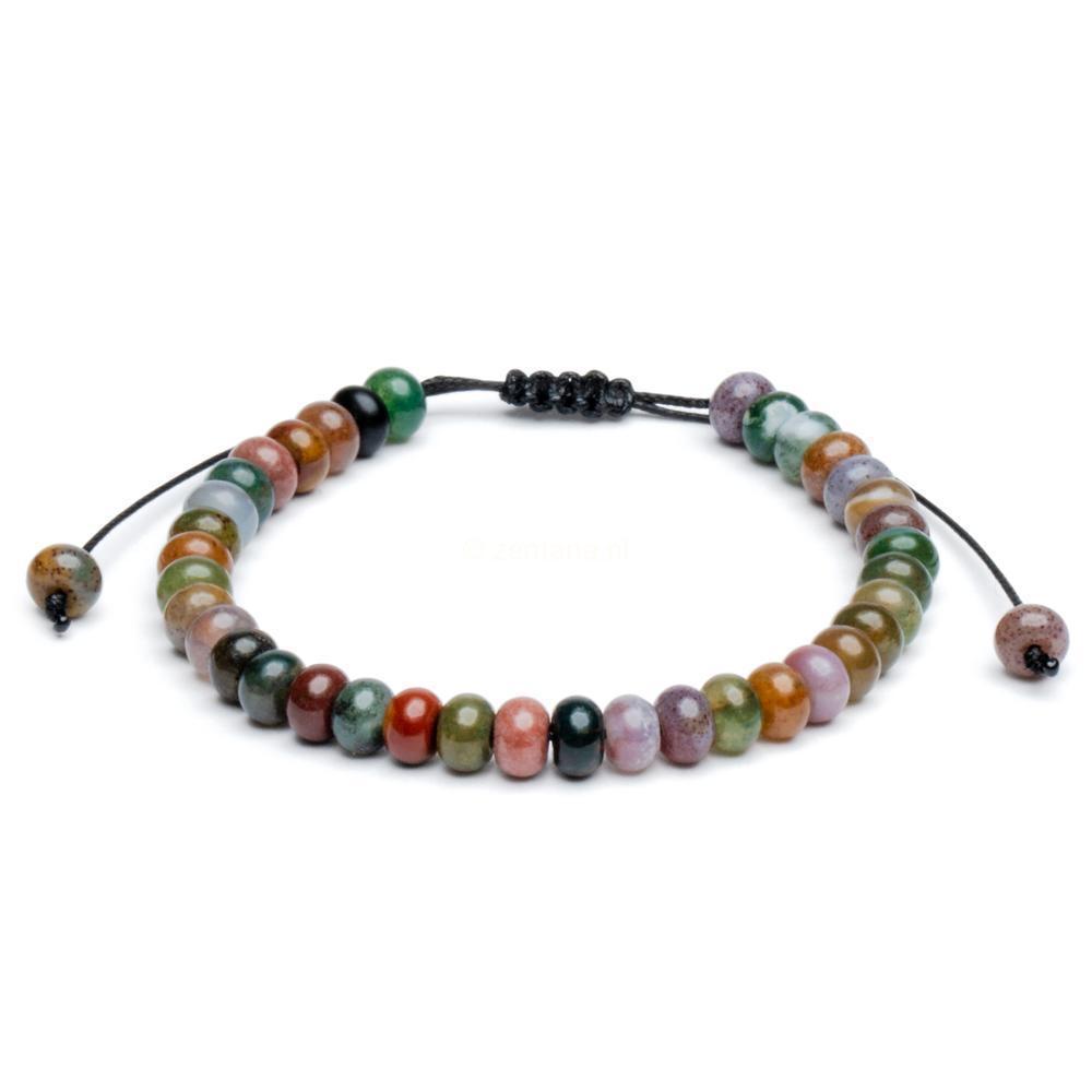 Balans Armband - India Agaat - Verstelbaar - Kalmte-Indian agaat armband-Zentana