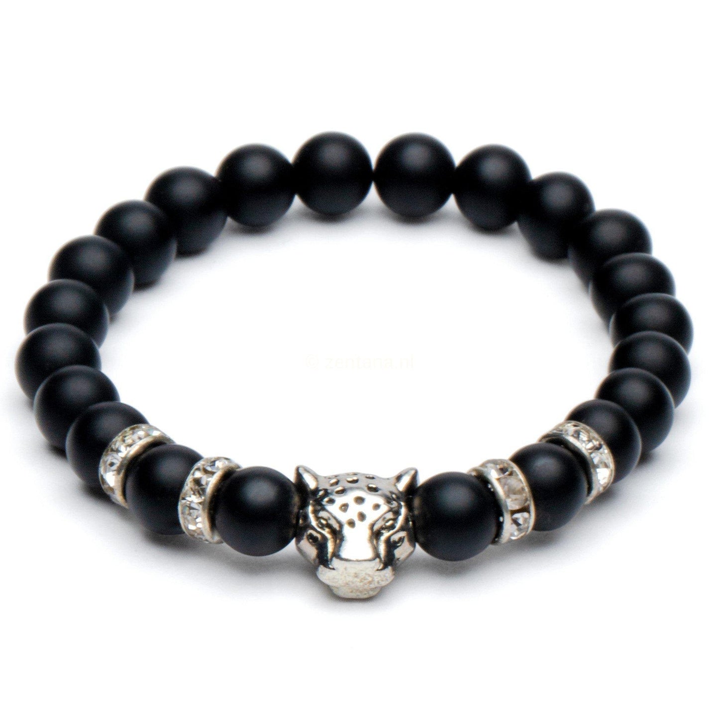 Balans Armband -Onyx Zilver - Focus-Balans armband-Zentana