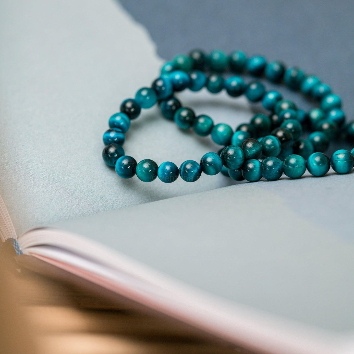 Balans Armband - Tijgeroog Blauw- Valkenoog - Besluitvaardigheid-Balans armband-Zentana