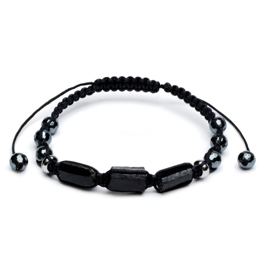 Balans Armband - Toermalijn & Hematiet - Verstelbaar - Inspiratie-Toermalijn armband-Zentana