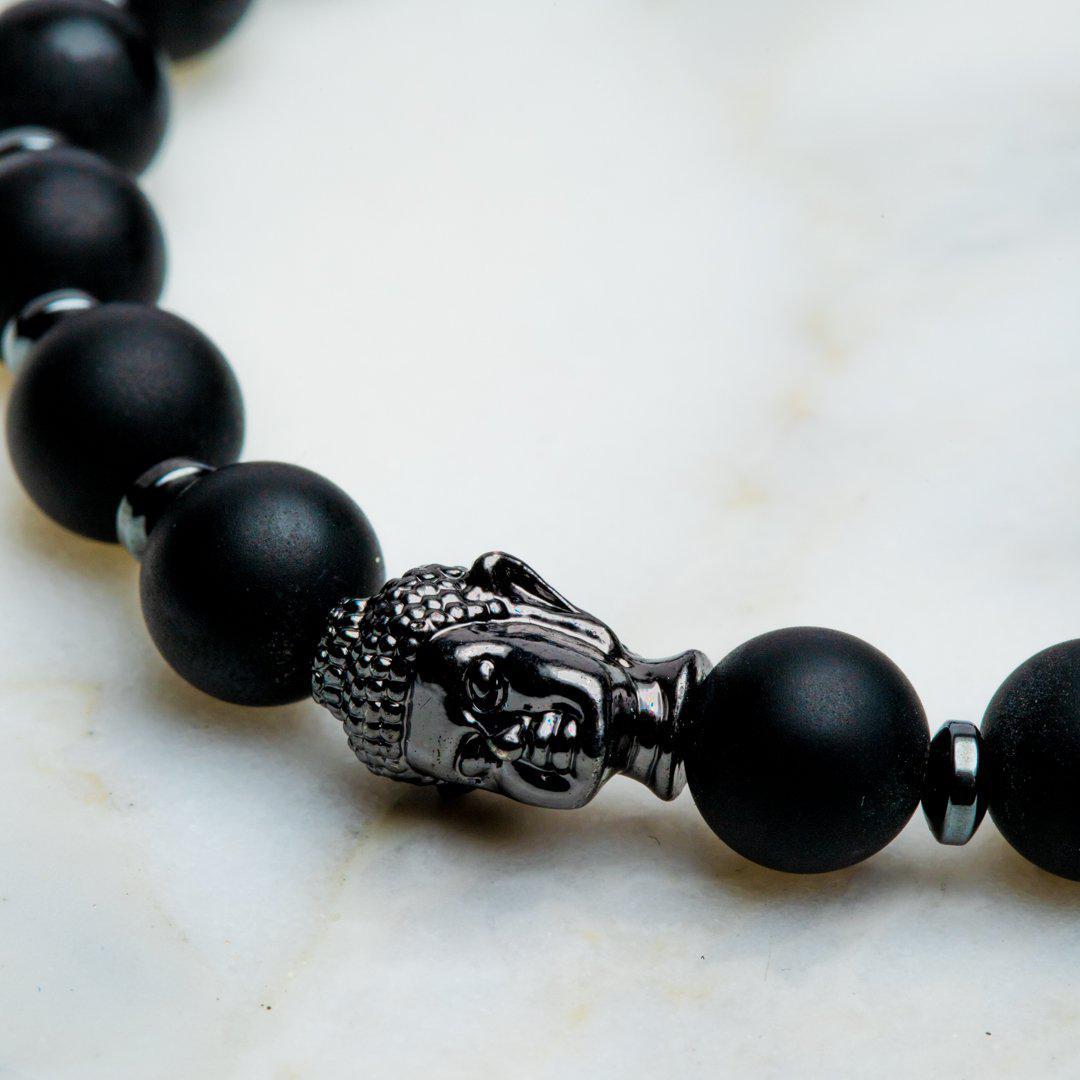 Boeddha Armband - Agaat & Hematiet - Wilskracht-Boeddha armband-Zentana