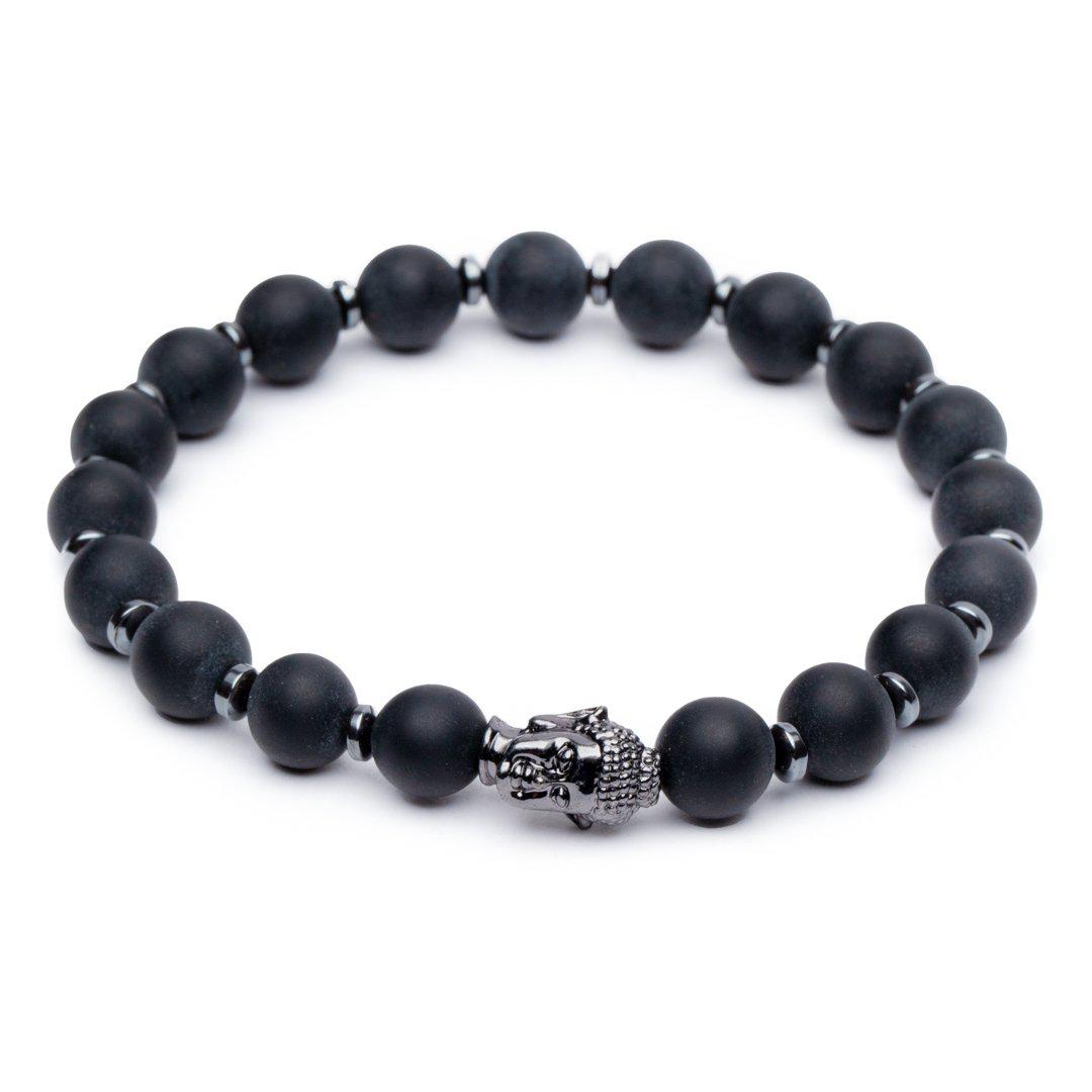 Boeddha Armband - Agaat & Hematiet - Wilskracht-Boeddha armband-Zentana