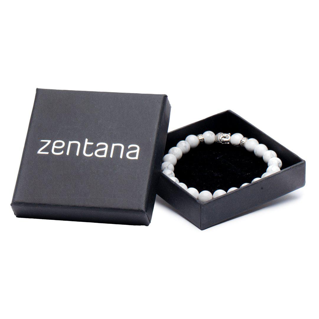 Boeddha Armband - Wit Howliet - Tevredenheid-Boeddha armband-Zentana