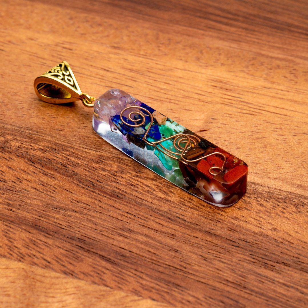 Chakra Ketting Hanger Organiet - Verschillende Edelstenen - Energiebalans Organite-Organiet hanger-Zentana