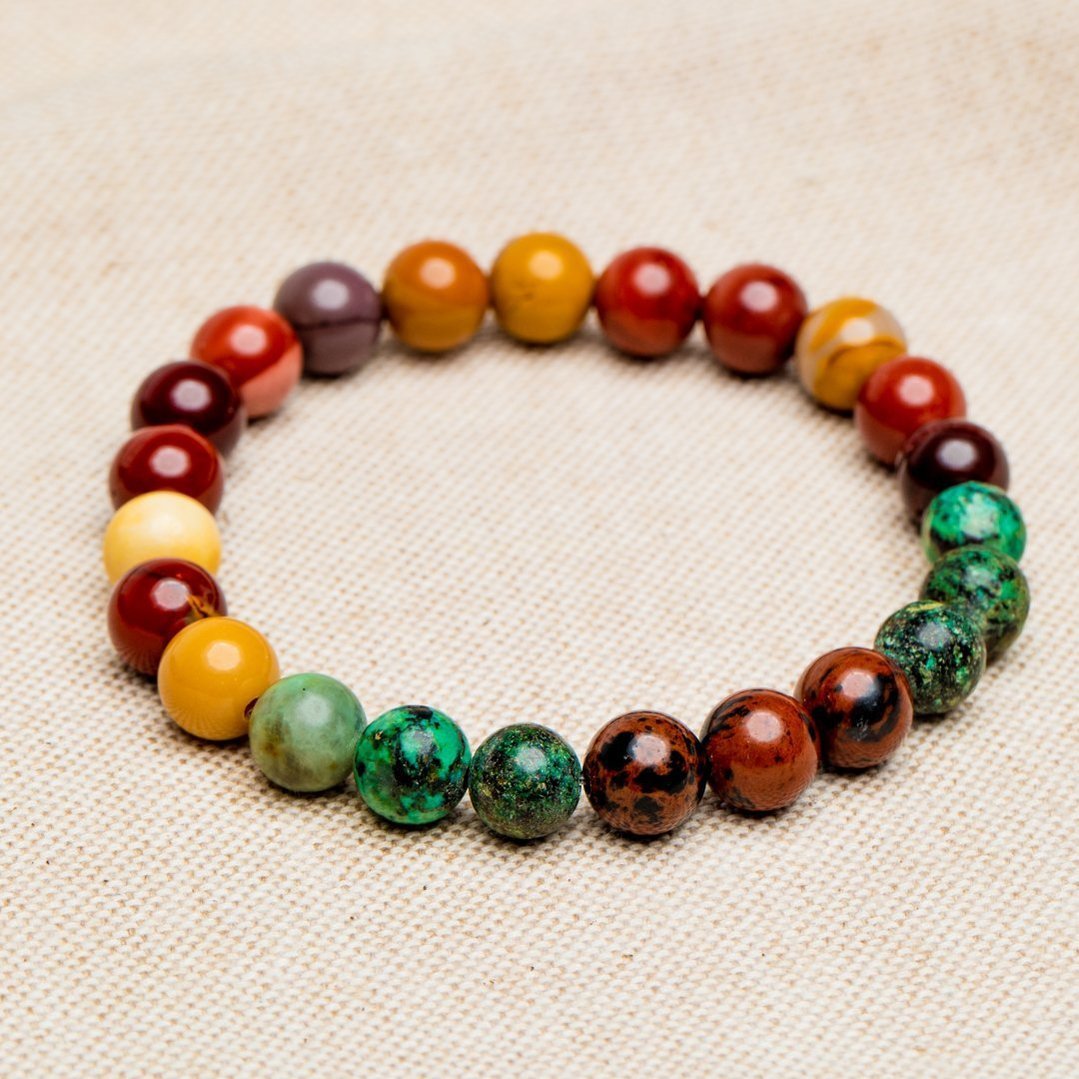Gemengde Edelstenen Armband - Armband Edelsteen - Mookaiet - Intuïtie-Armband gemengde edelstenen-Zentana
