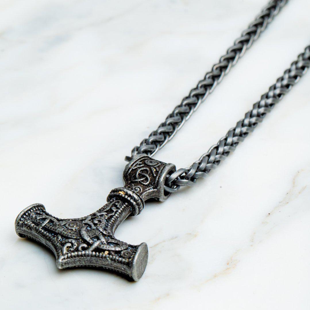 Ketting Noors Anker - Vikings Ketting & Hanger - Hamer Thor - Kracht-Ketting Noors anker-Zentana