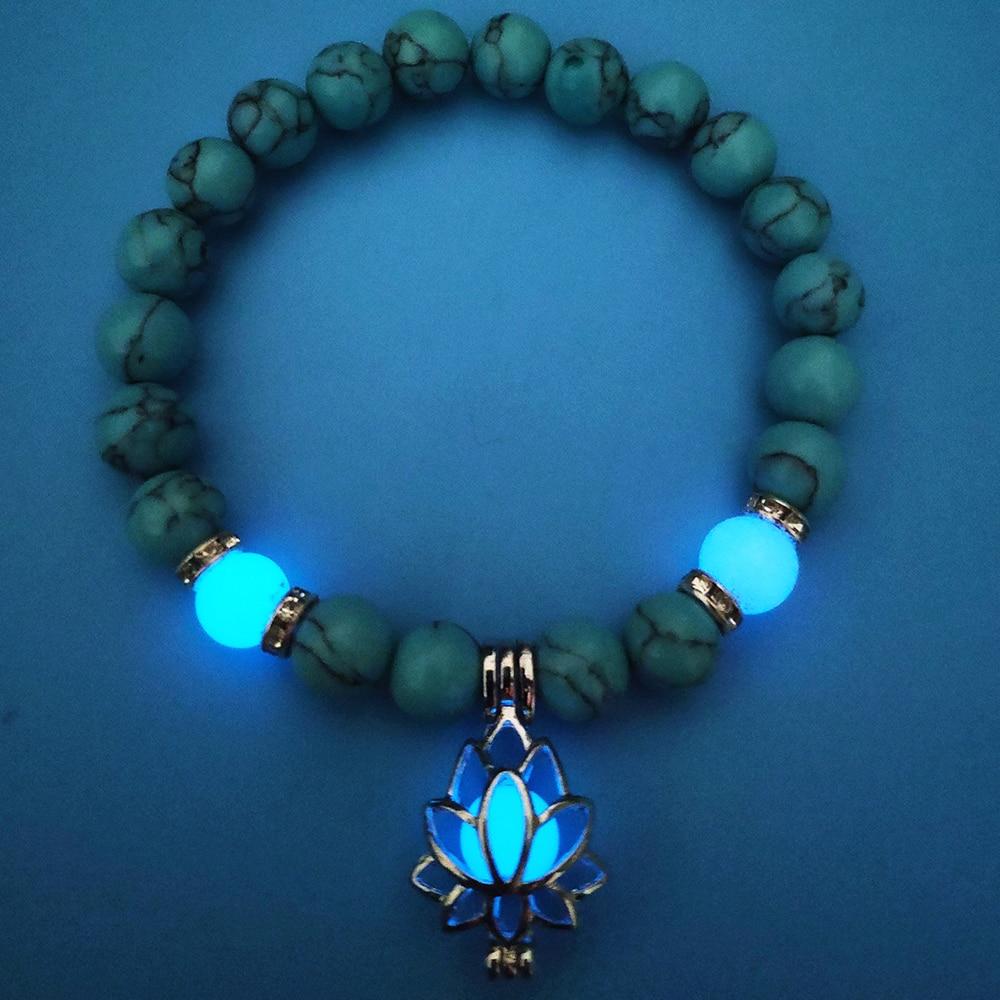 Lotus Armband - Lichtgevend - Turqueniet & Howliet - Bevrijding-Lotus armband-Turqueniet - Blauw-Zentana