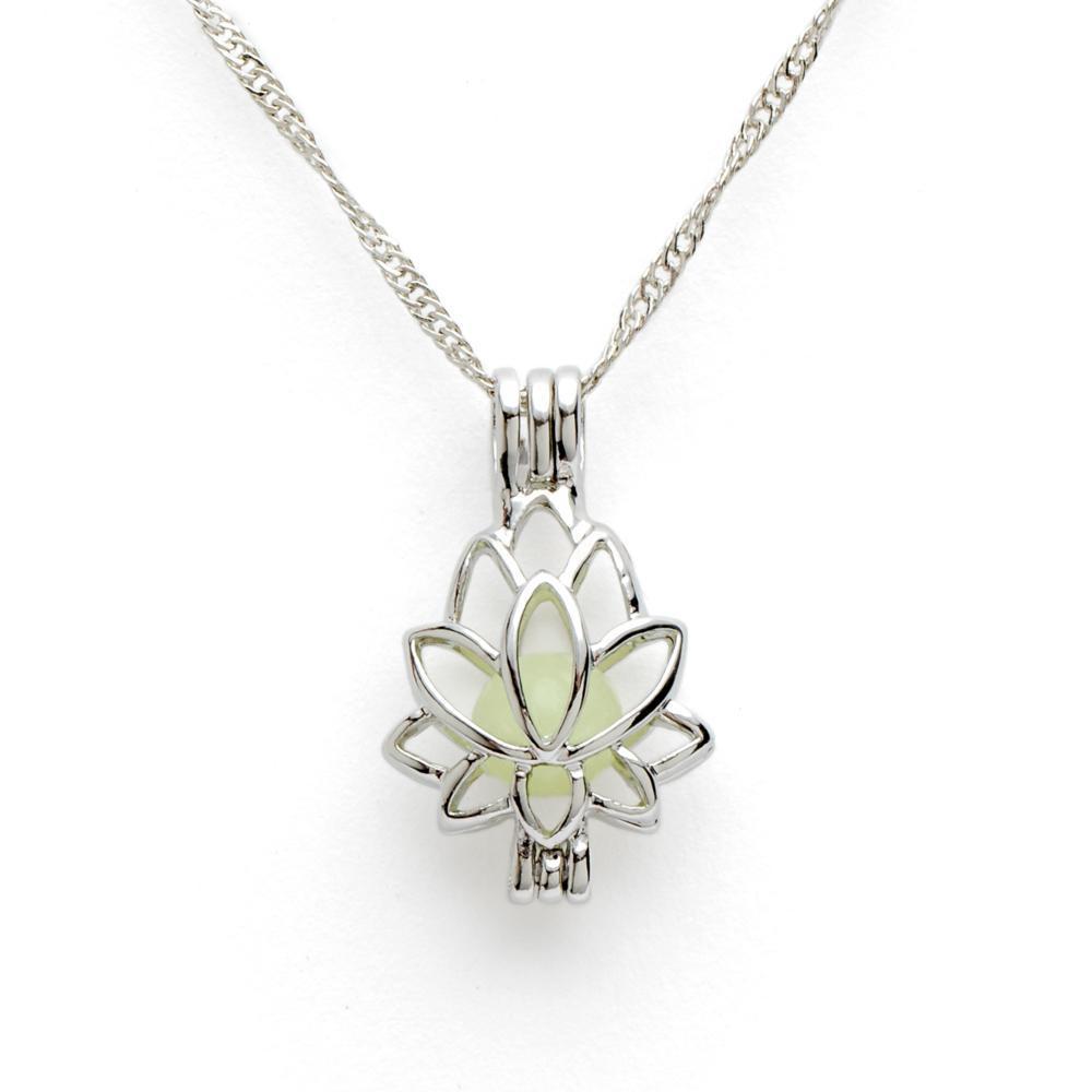 Lotus Ketting - Lichtgevend - Hemelblauw - Bevrijding-Ketting-Zentana