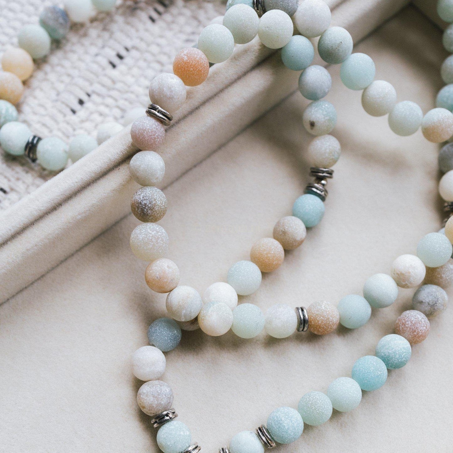 Mala - Frosted Amazoniet - Lotus - Intuïtie-Mala-Zentana
