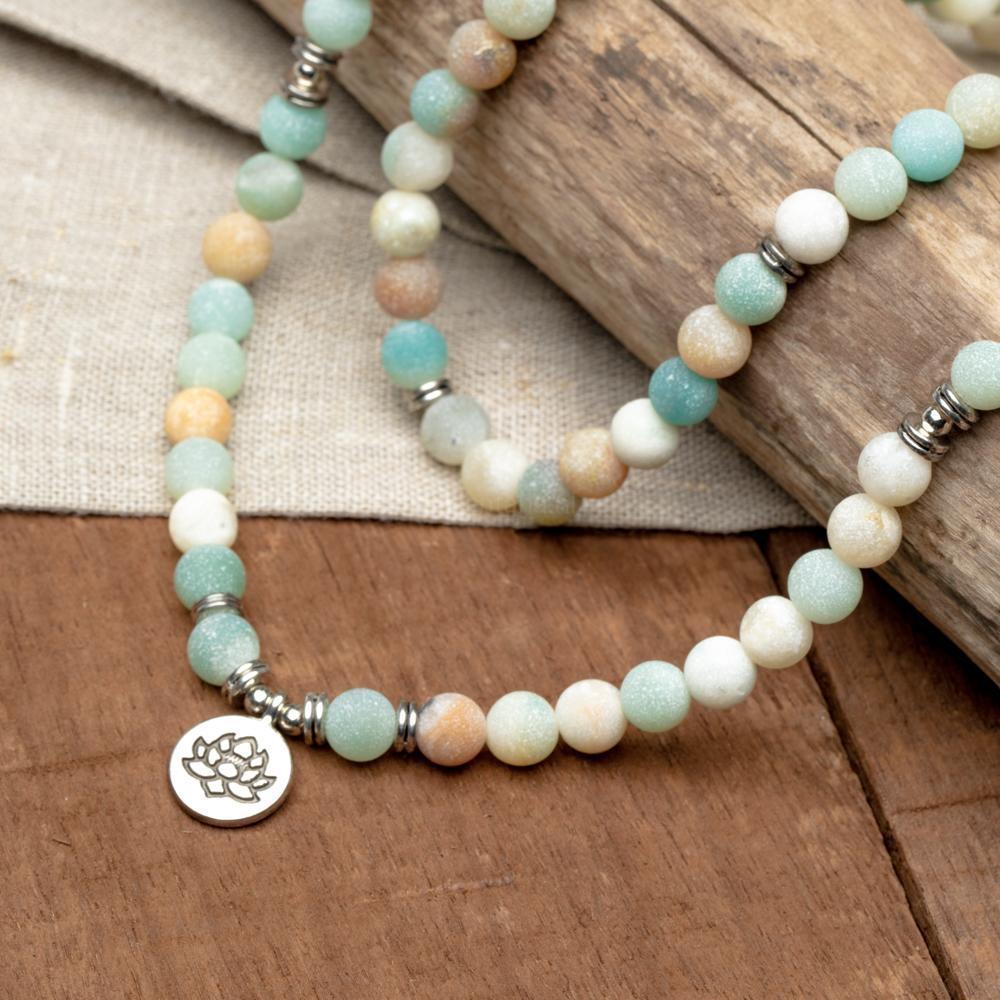 Mala - Frosted Amazoniet - Lotus - Intuïtie-Mala-Zentana