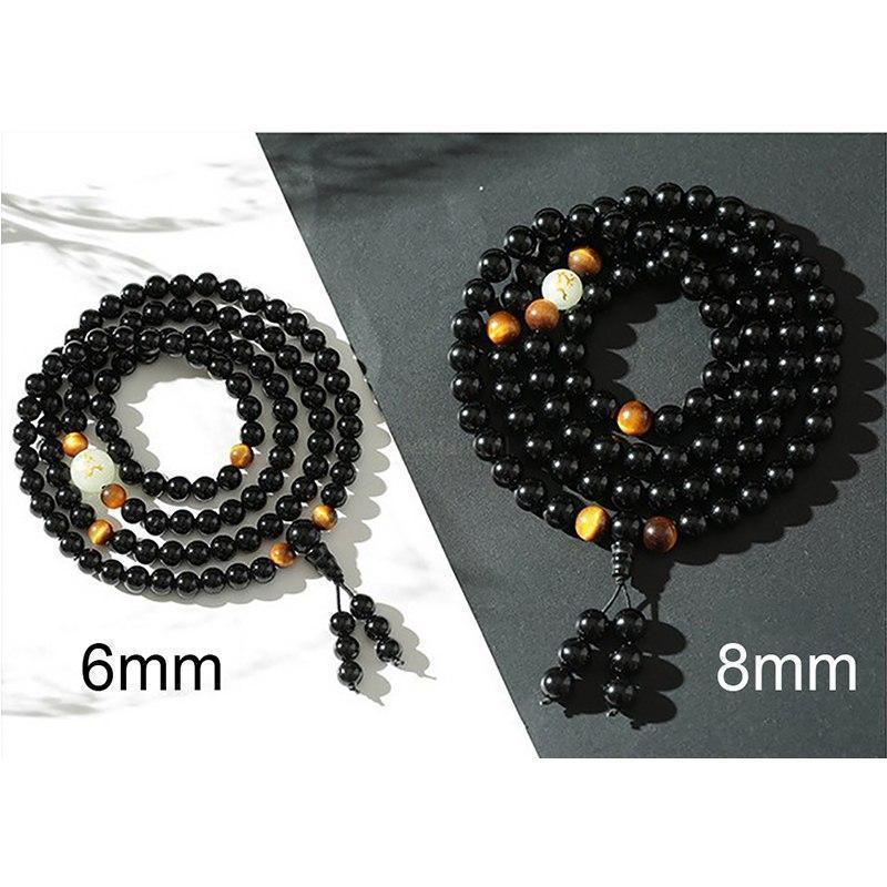 Mala - Lichtgevende Draak - Onyx & Tijgeroog - Beheersing-Mala-6mm stenen-Zentana