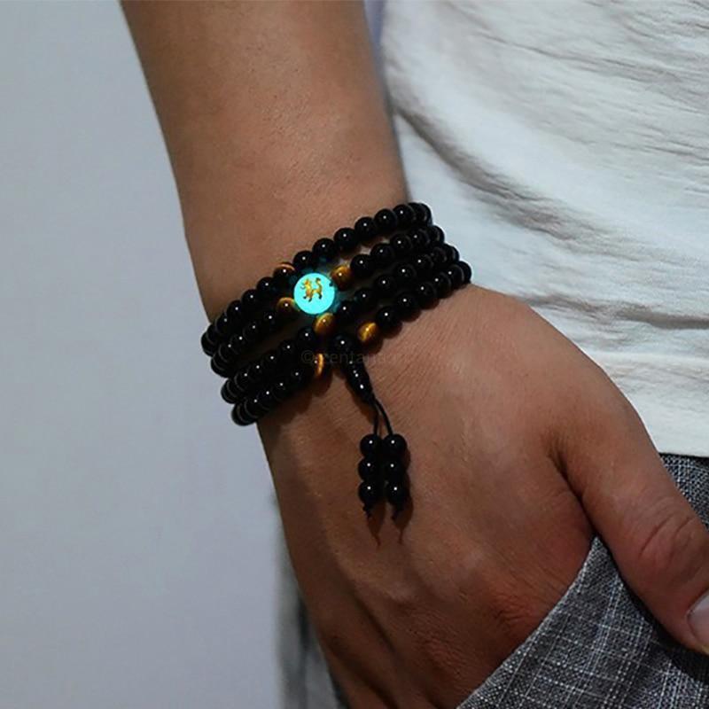 Mala - Lichtgevende Draak - Onyx & Tijgeroog - Beheersing-Mala-6mm stenen-Zentana