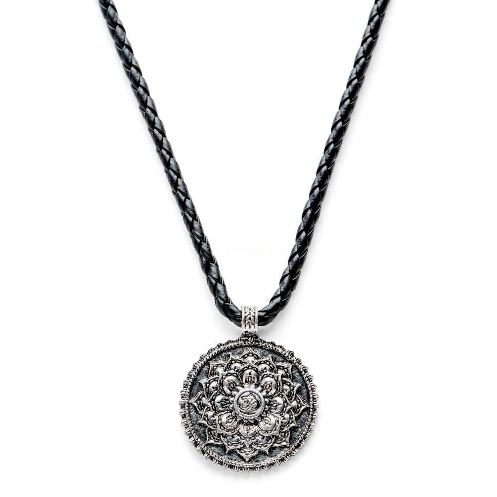 Mandala Ketting - Lotus Hanger-Ketting Mandala-Leer-Zentana
