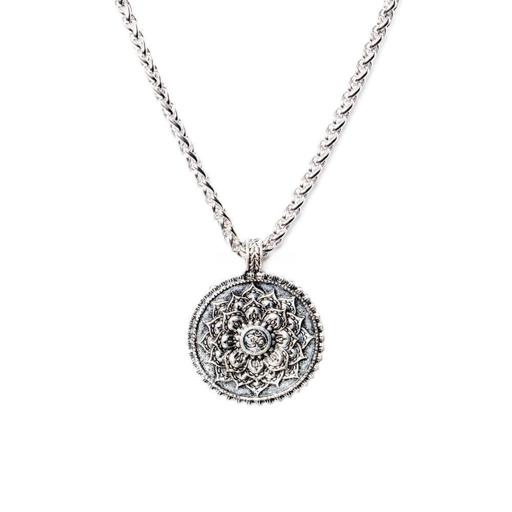 Mandala Ketting - Lotus Hanger-Ketting Mandala-Metaal-Zentana