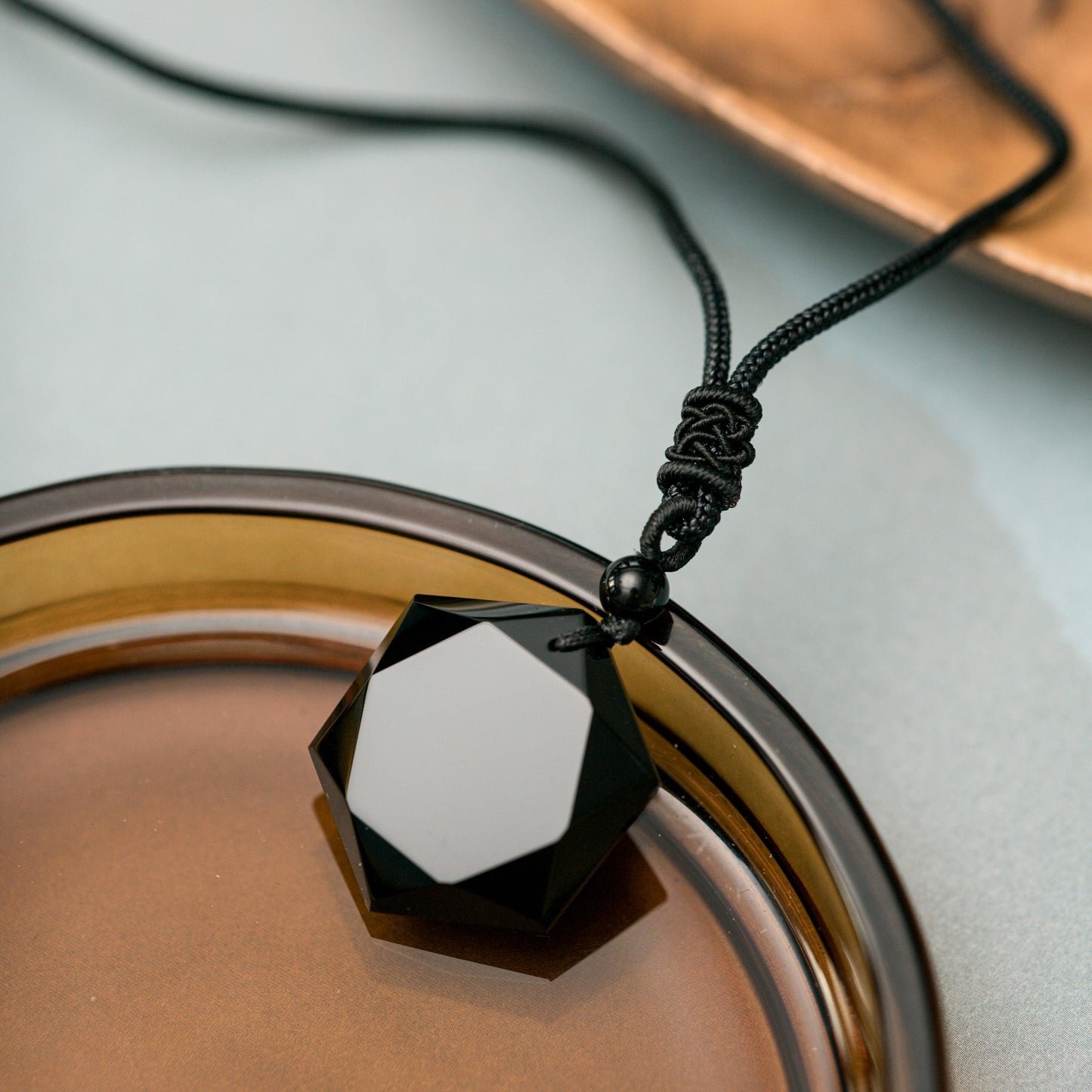 Obsidiaan Ketting - Zwart Hexagonaal - Waarheid-Ketting-Zentana