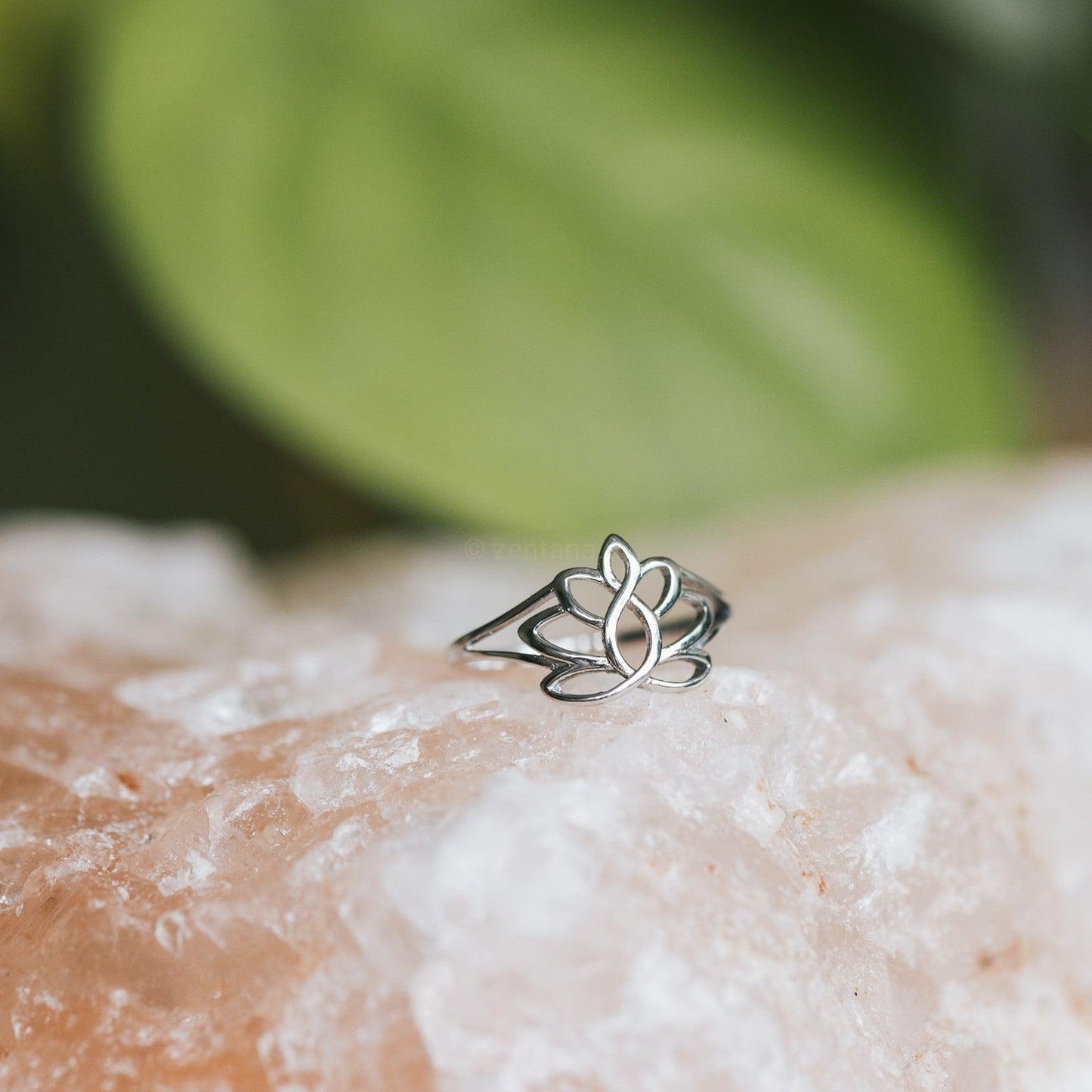 Ring Lotus Bloem - Zilver Verguld - Geluksring - Schoonheid-Ring lotus-6-Zentana